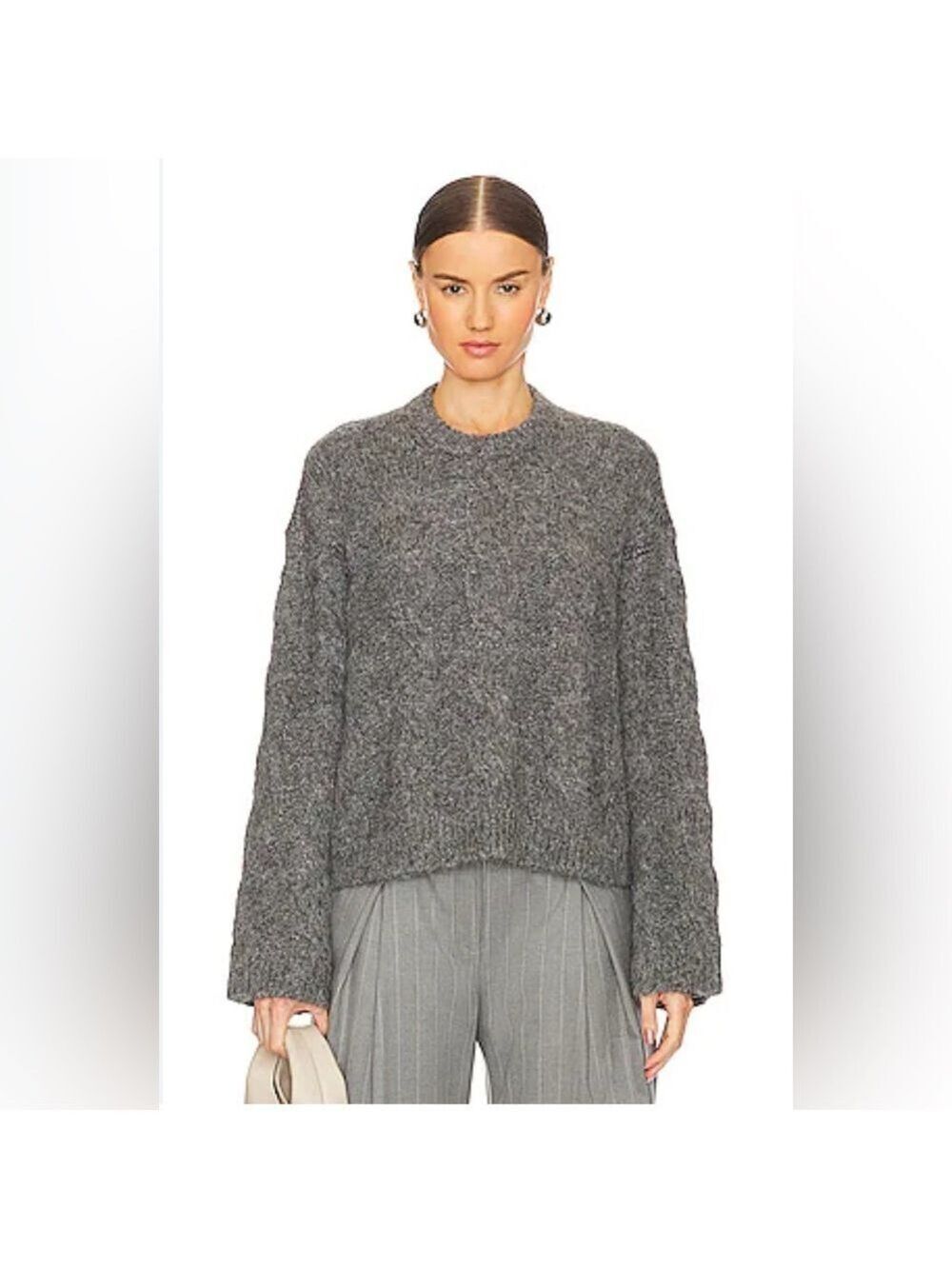 L’ Academie Revolve Adria Fuzzy Cable Knit Sweater